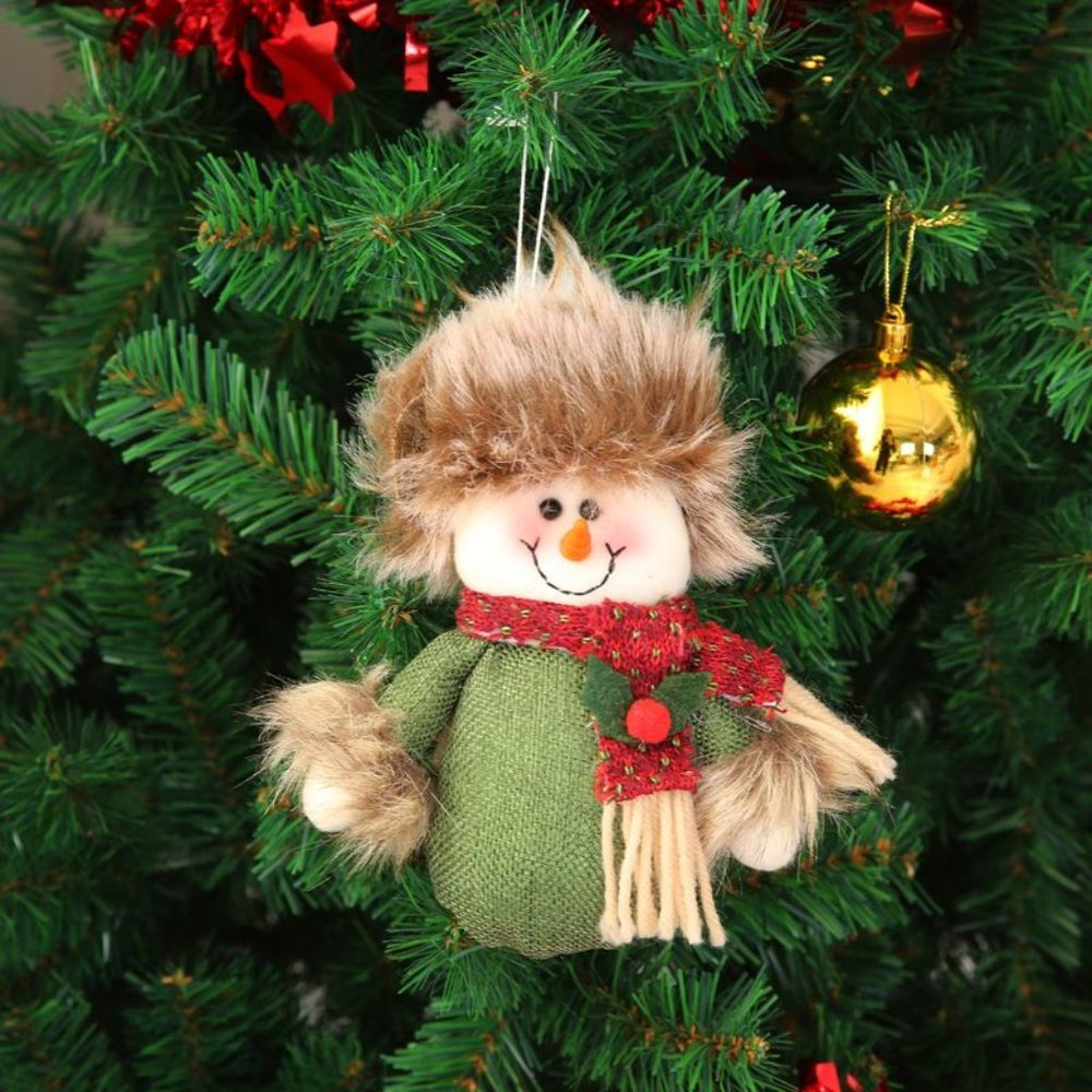 Mini Christmas Snowman figurine pendant